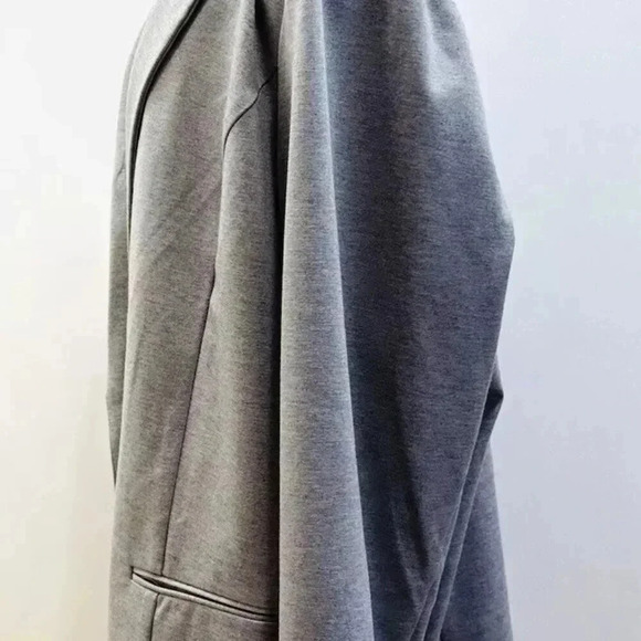 NWT NINE WEST Women Long Sleeve One Button Collared Gray Career Jacket Size 3X - Picture 10 of 15